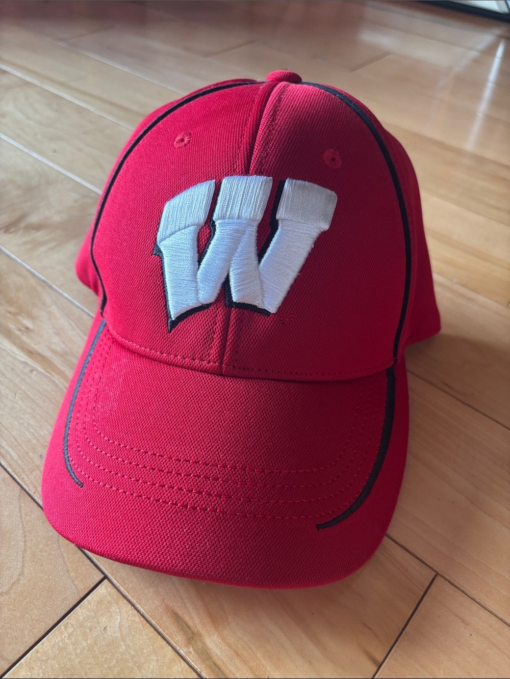Red Badger Baseball Cap with White 'W' Logo